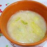 白菜・長ネギ・玉ねぎ・ジャガイモのお味噌汁